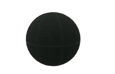 Ballon ergonomique Office Ballz Götessons 55 cm, tissu Slope avec zip noir