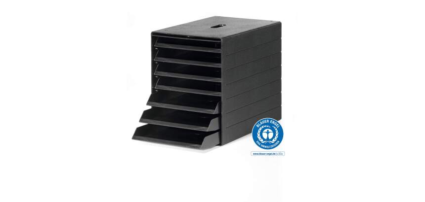 Module de classement Durable Idealbox plus 7 tiroirs noir