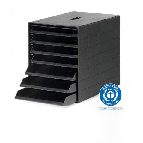 Module de classement Durable Idealbox plus 7 tiroirs noir