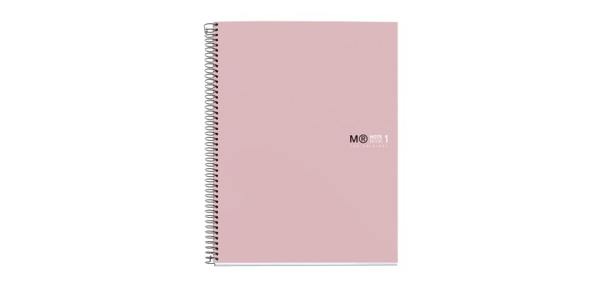 Notebook The Original, Couverture rigide, A4, quadrillage 5x5 mm, 80 feuilles de 1 couleur, Miquelrius, Sable.
