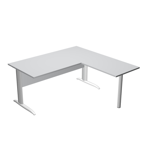 Mesa oficina Presto ArtExport pata metal 160 ala lateral - Gris