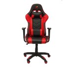 Fauteuil gamer ATALAYA simili cuir noir et rouge