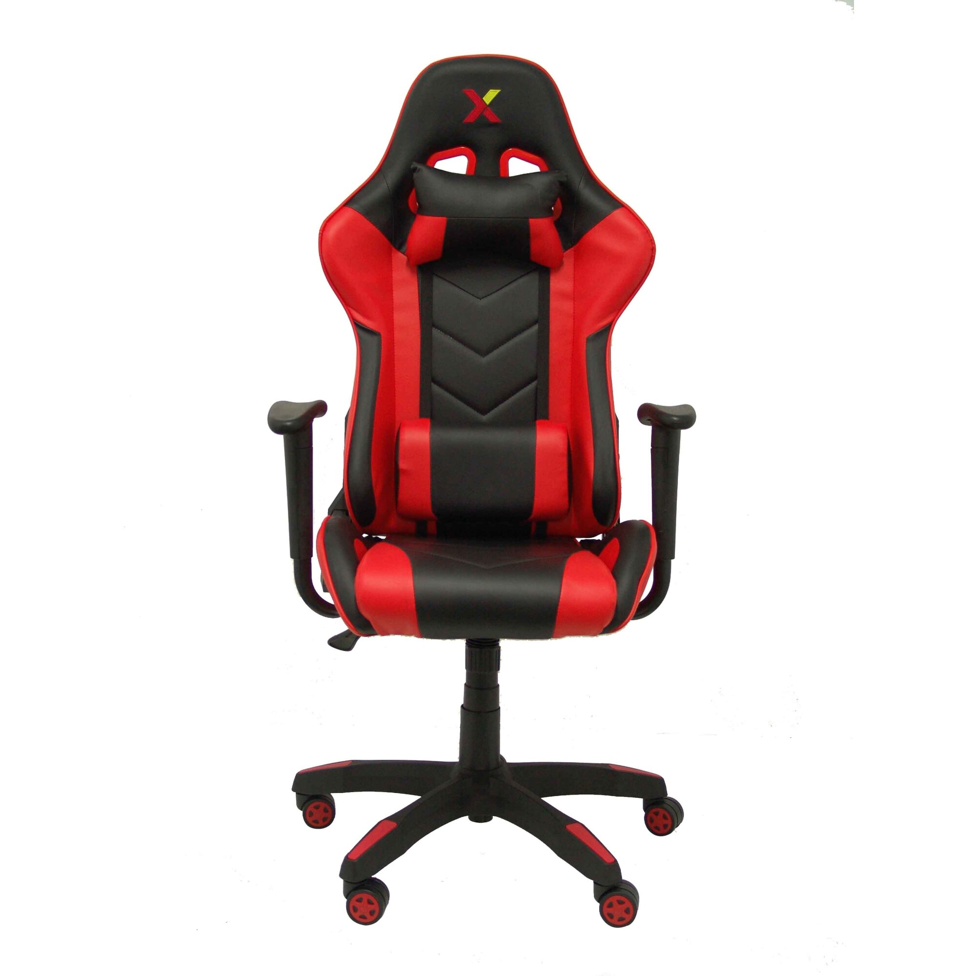 Fauteuil gamer ATALAYA simili cuir noir et rouge