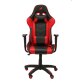 Fauteuil gamer ATALAYA simili cuir noir et rouge