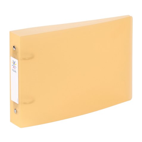 Classeur 2 anneaux plastifié Propysoft Viquel A5 – Dos de 3.5 cm orange transparent
