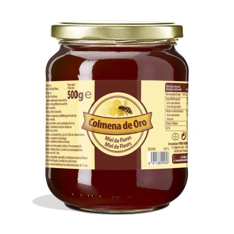Miel de flores Colmena de Oro Bote de 500 g - Pack de 6 unidades