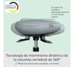 Taburete Leitz Ergo Active con Ruedas y Asiento Wobble Comfort