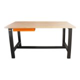 Établi d'Atelier 2M Fischer Darex –Plateau bois - Bloc 1 tiroir