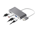 Hub Logan USB-C 4 en 1 ( 3 x USB-A + 1 x USB-C)