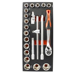 Module  douilles 1/2" et accessoires  pour servantes d'atelier