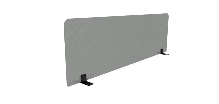 Panneau écran acoustique Agathe Flexmute - avec fixations pour bureau L 160 x H 50 cm