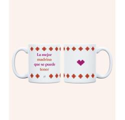 Taza "La mejor madrina que se puede tener" 350ml, cerámica 
