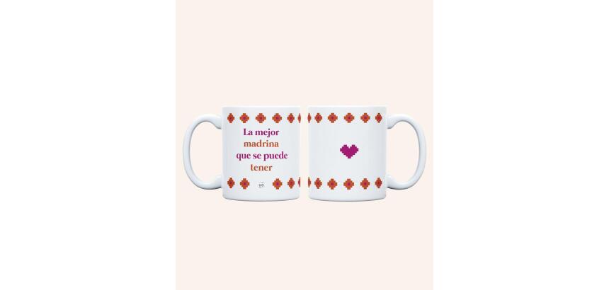 Taza "La mejor madrina que se puede tener" 350ml, cerámica 
