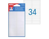 Etiquette multi-usage, 5 x 35 mm, blanc