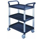 Desserte 3 plateaux plastique 250 kg 680 x 450 mm roue TPE