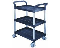 Desserte 3 plateaux plastique 250 kg 680 x 450 mm roue TPE
