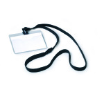 Kit porte-badge avec lacet textile 10 mm - Boîte de 10