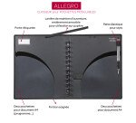 Classeur porte partitions anneaux Géode  plastifié - ALLEGRO VOCALYZ VIQUEL - Dos 3 cm