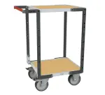 Servante Flatpack 2 plateaux médium 400 kg 550 x 500 mm roue TPE