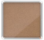 Vitrina de interior Nobo para 6 hojas A4 con superficie de corcho