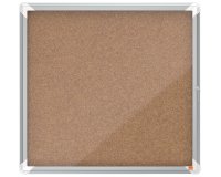 Vitrina de interior Nobo para 6 hojas A4 con superficie de corcho
