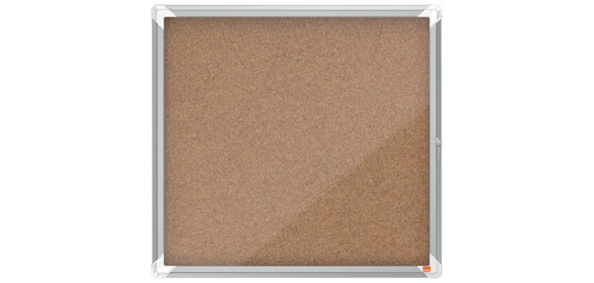 Vitrina de interior Nobo para 6 hojas A4 con superficie de corcho