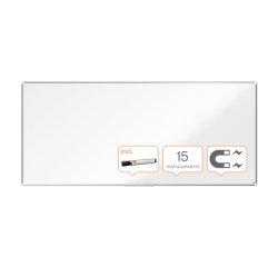Pizarra NOBO Premium Plus acero lacado 2700x1200mm, blanco
