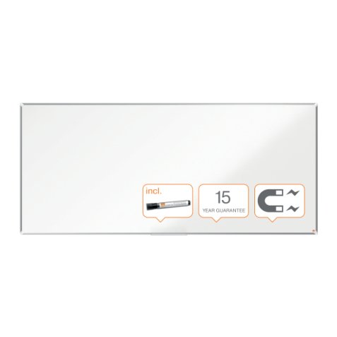 Pizarra NOBO Premium Plus acero lacado 2700x1200mm, blanco
