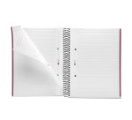 Notebook The Original, Couverture rigide, A5, lignes horizontales, 80 feuilles de 1 couleur, Miquelrius, Sable.
