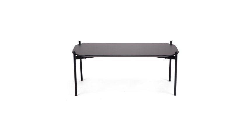 Table basse Meet 50 x 100 cm pied noir