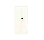 Armario monobloque-montado metálico Bisley alto blanco puertas batientes