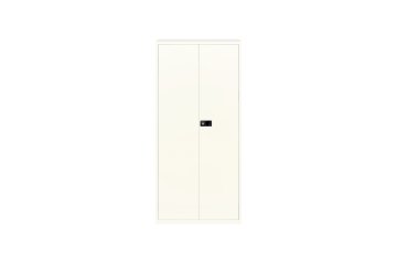 Armario monobloque-montado metálico Bisley alto blanco puertas batientes