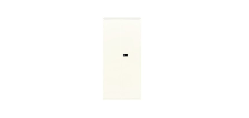 Armario monobloque-montado metálico Bisley alto blanco puertas batientes