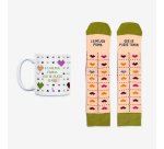 Kit Taza + Calcetines "La mejor prima que se puede tener" Fam Talla 36-41