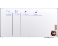 Tableau blanc laqué PREMIUM 90x180cm - Legamaster