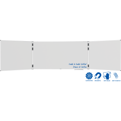 Tableau blanc triptyque émaillé UNITE PLUS 100x200cm - Legamaster