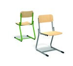 Schoolstoel Fabiano beuk met slede onderstel - Maat T6 – 5de en 6de leerjaar basisschool