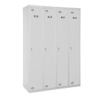 Taquilla monoblock-montada Simon Locker single 4/4 300 (1200) gris