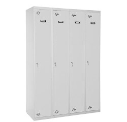 Taquilla monoblock-montada Simon Locker single 4/4 300 (1200) gris