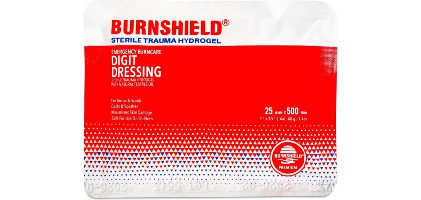 Compresse pour brûlures au doigt Burnshield 25 mm x 0,5 m