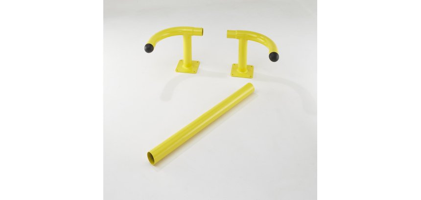 Arceaux de protection de rack - bardage - borne électrique / chargeur et conciergerie etc. Coloris jaune
