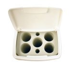 Poubelle à gobelets 50L - 5 ouvertures