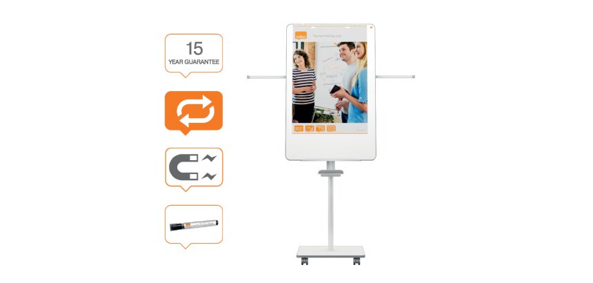 Pizarra de conferencia NOBO Move&Meet 680x1040mm