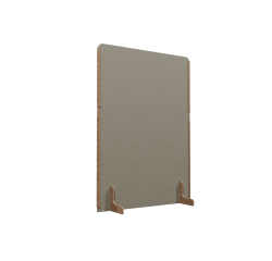 Cloison acoustique Emmie Flexmute en PET - sur pieds en bois massif  L 120 x H 170 cm