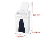 Destructora de documentos HSM SECURIO AF350 con sistema «autofeed», nivel de seguridad 5, corte en partículas, 10 hojas
