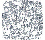 Table basse KIDS à colorier - Motif Jungle - Lot de 2