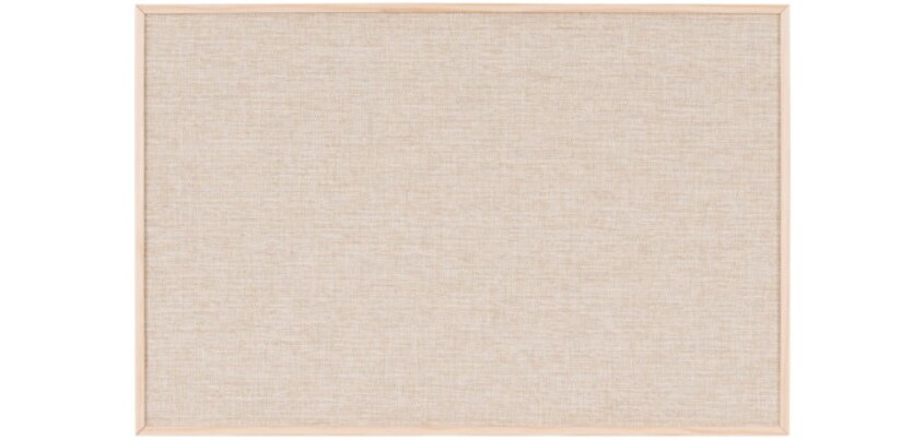 Tablero de tela Earth Bi-Office enmarcada en madera maciza