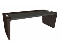 Bureau direction Xennon L.190 x P.100 avec sous-main en cuir