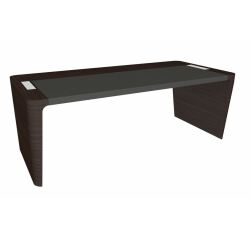 Bureau direction Xennon L.190 x P.100 avec sous-main en cuir