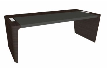 Bureau direction Xennon L.190 x P.100 avec sous-main en cuir